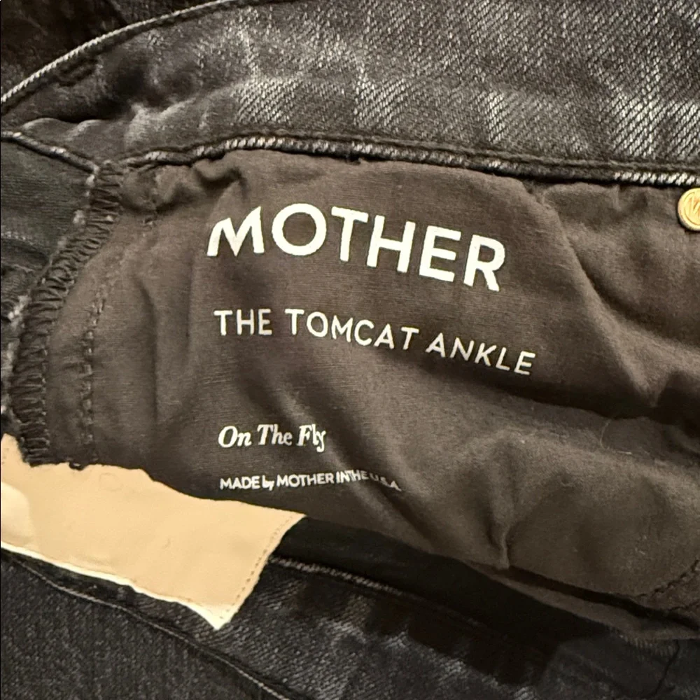 Mother Superior The Tomcat Ankle Black Grey Jeans in On The Fly 26 Straight Leg